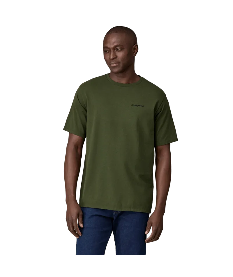 PATAGONIA P-6 LOGO RESPONSIBILI TEE - TORREY PINE GREEN