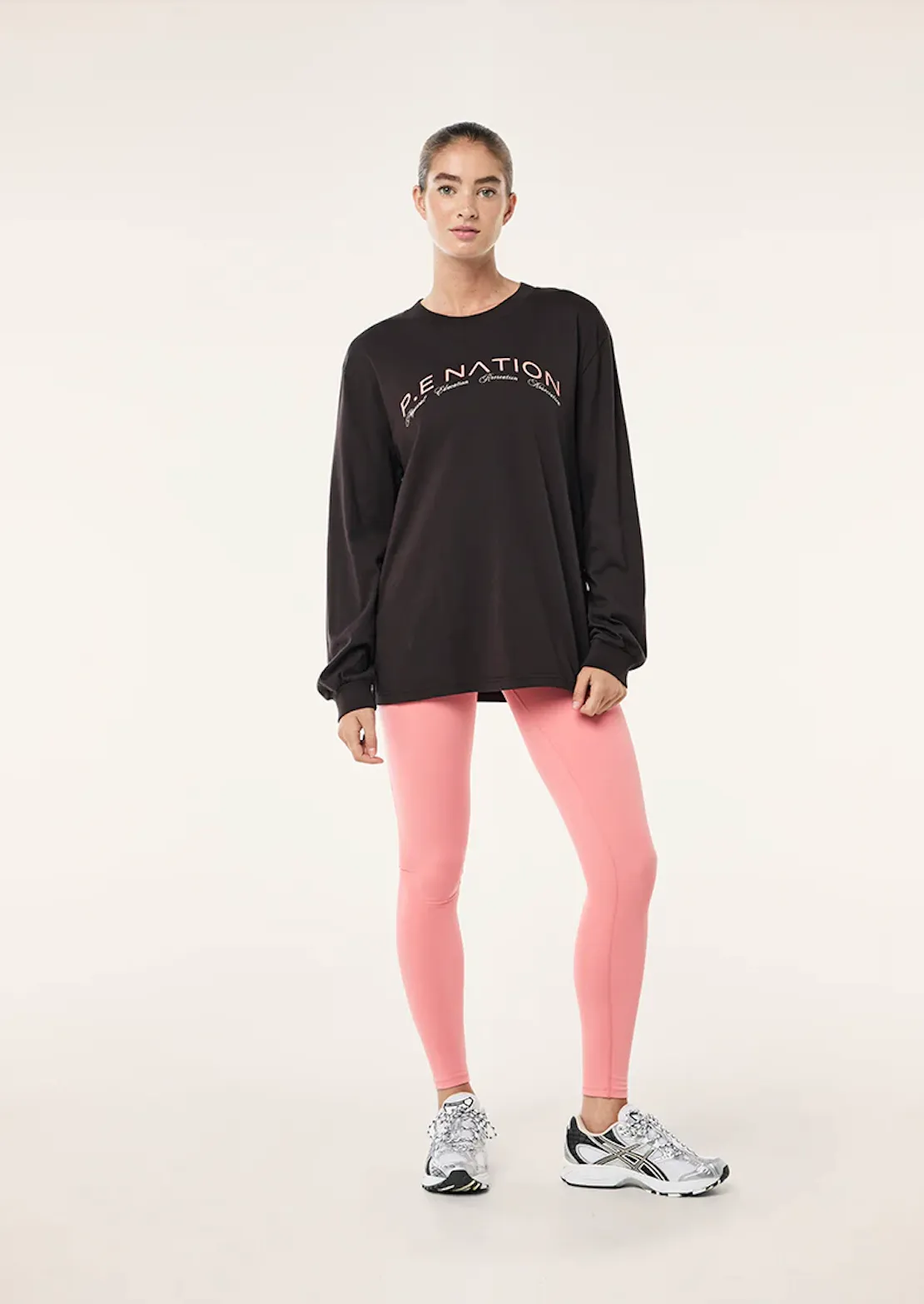 P.E NATION Volume Long Sleeve Tee - Licorice