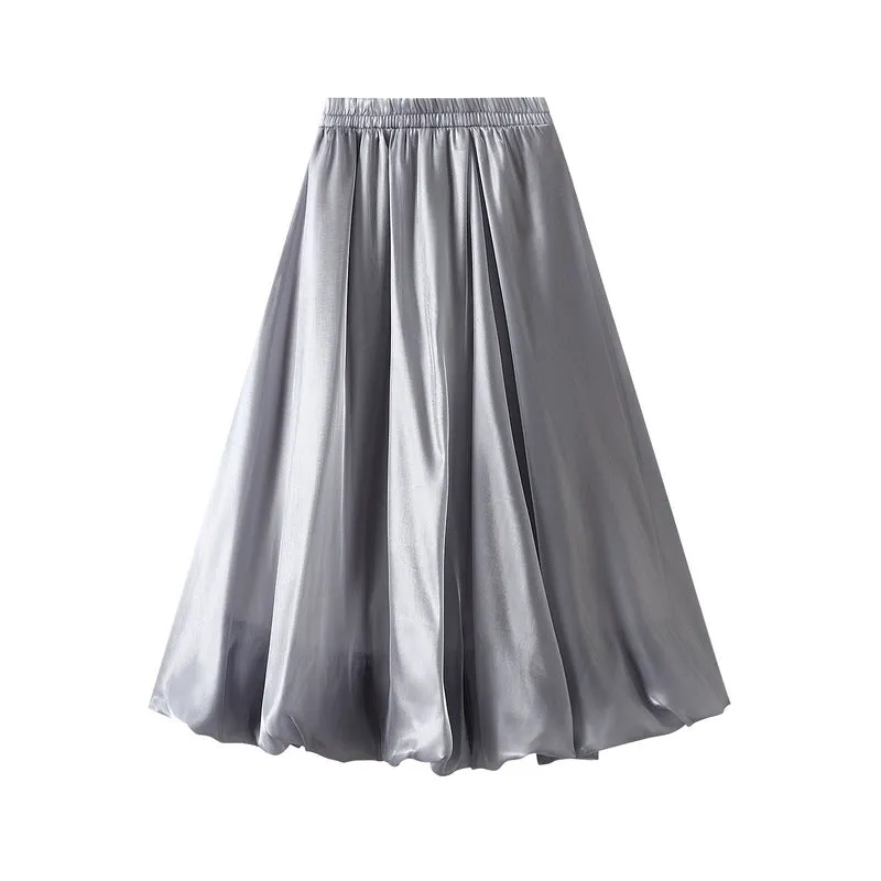 Pearl Bud Gauze Lantern Umbrella Bright Silk Skirt