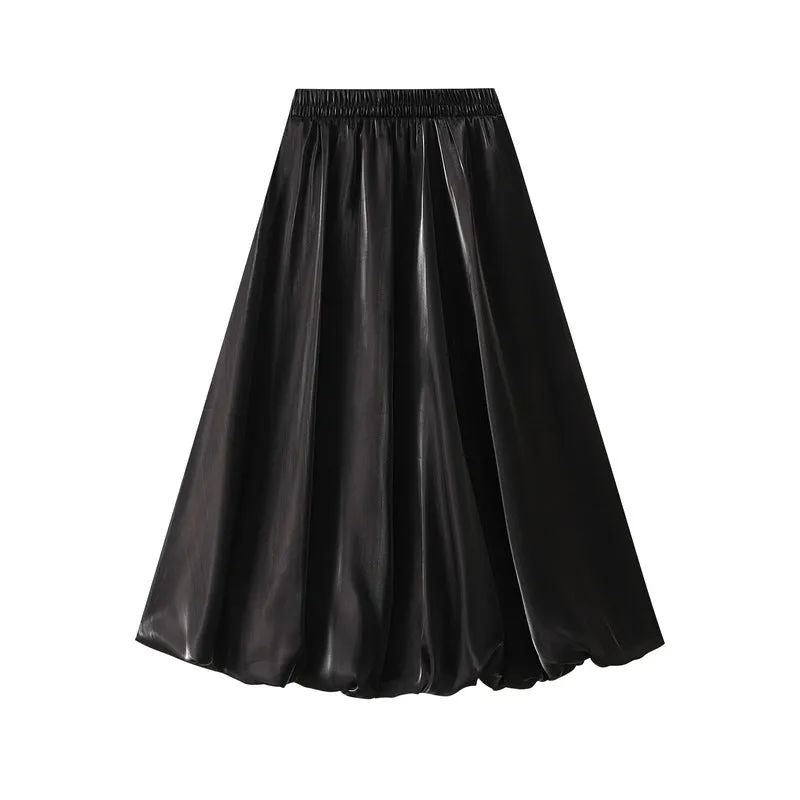 Pearl Bud Gauze Lantern Umbrella Bright Silk Skirt