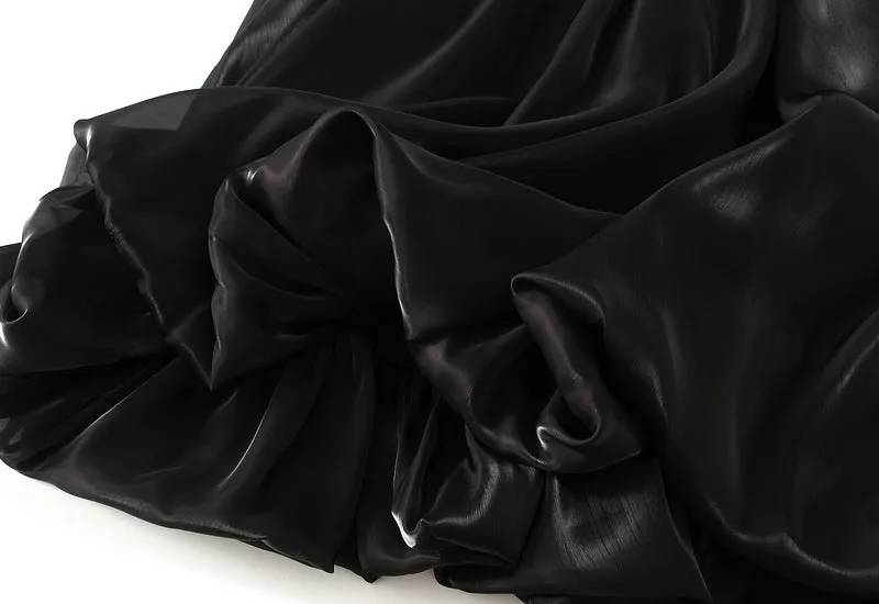 Pearl Bud Gauze Lantern Umbrella Bright Silk Skirt