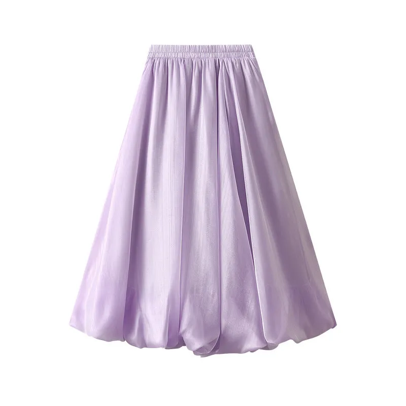 Pearl Bud Gauze Lantern Umbrella Bright Silk Skirt
