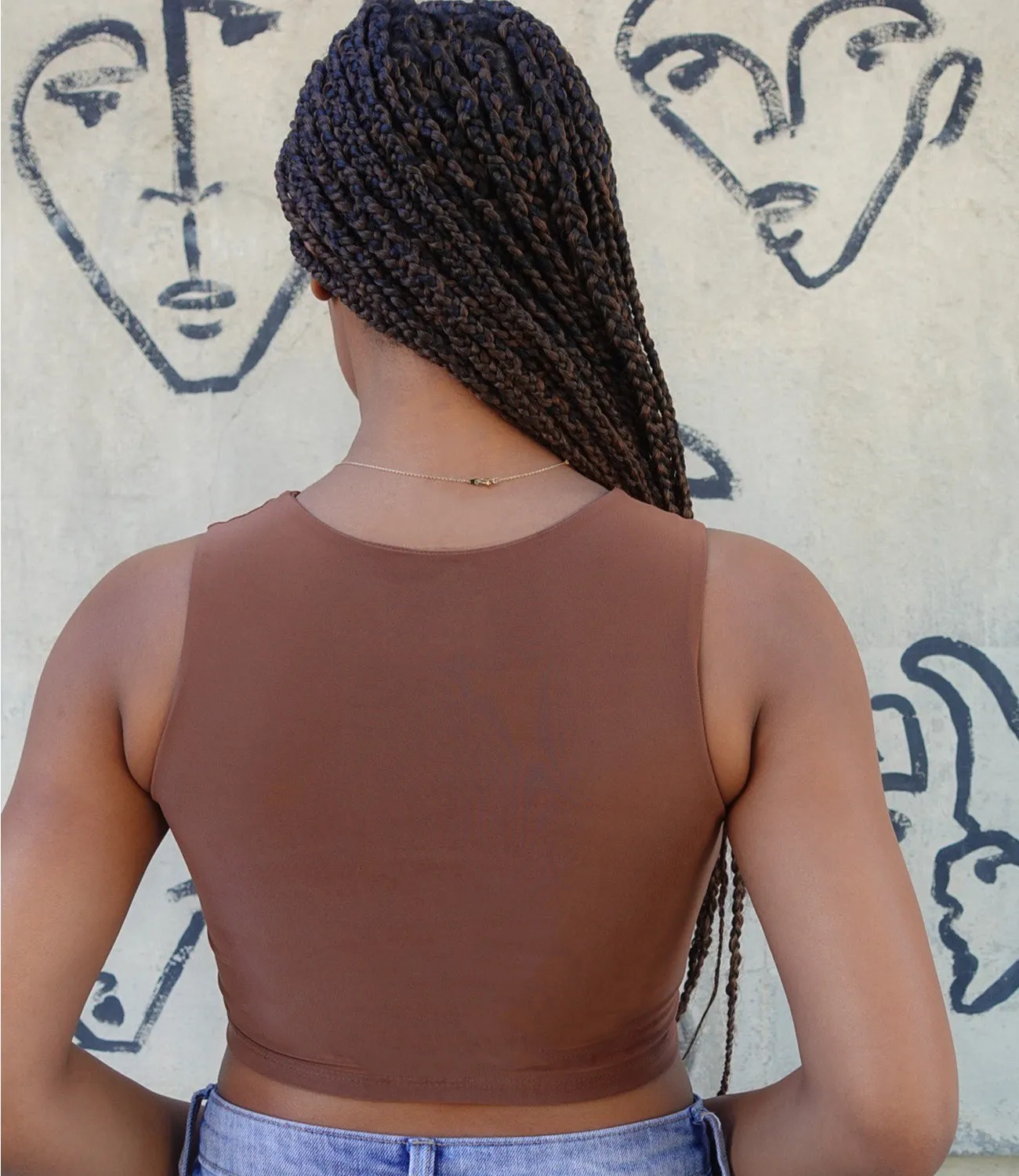 Peek A Boo Tank Top(Chocolate)