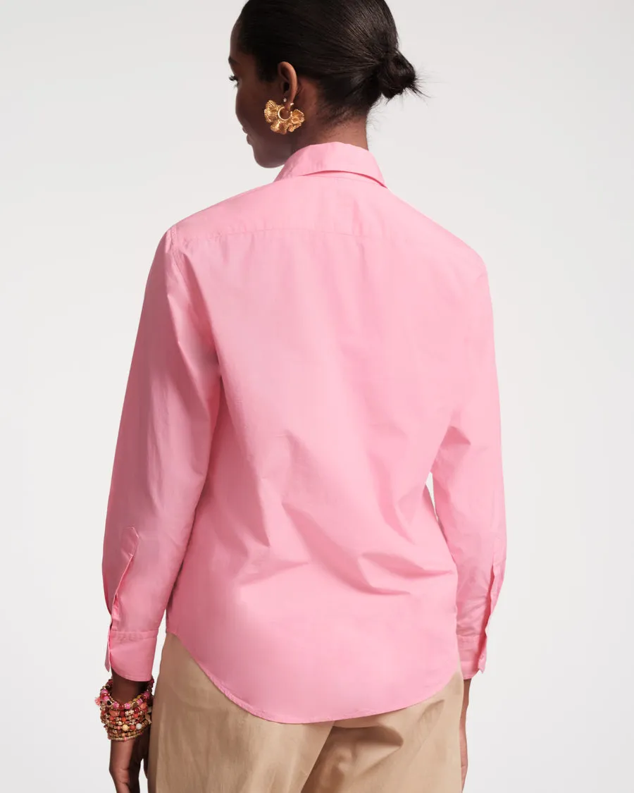 Perfect Button Down Blouse in Pink by Frances Valentine