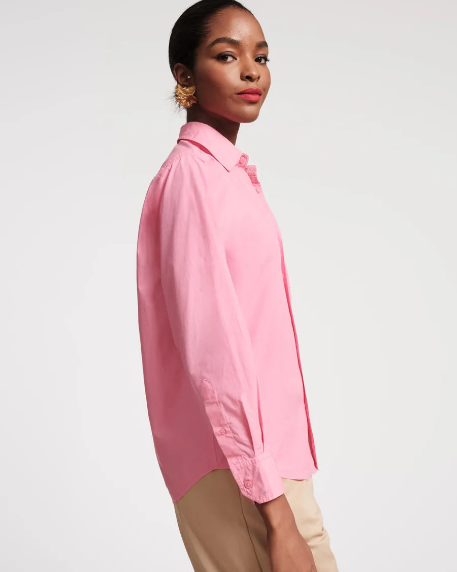 Perfect Button Down Blouse in Pink by Frances Valentine