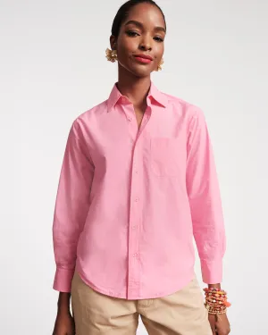 Perfect Button Down Blouse in Pink by Frances Valentine
