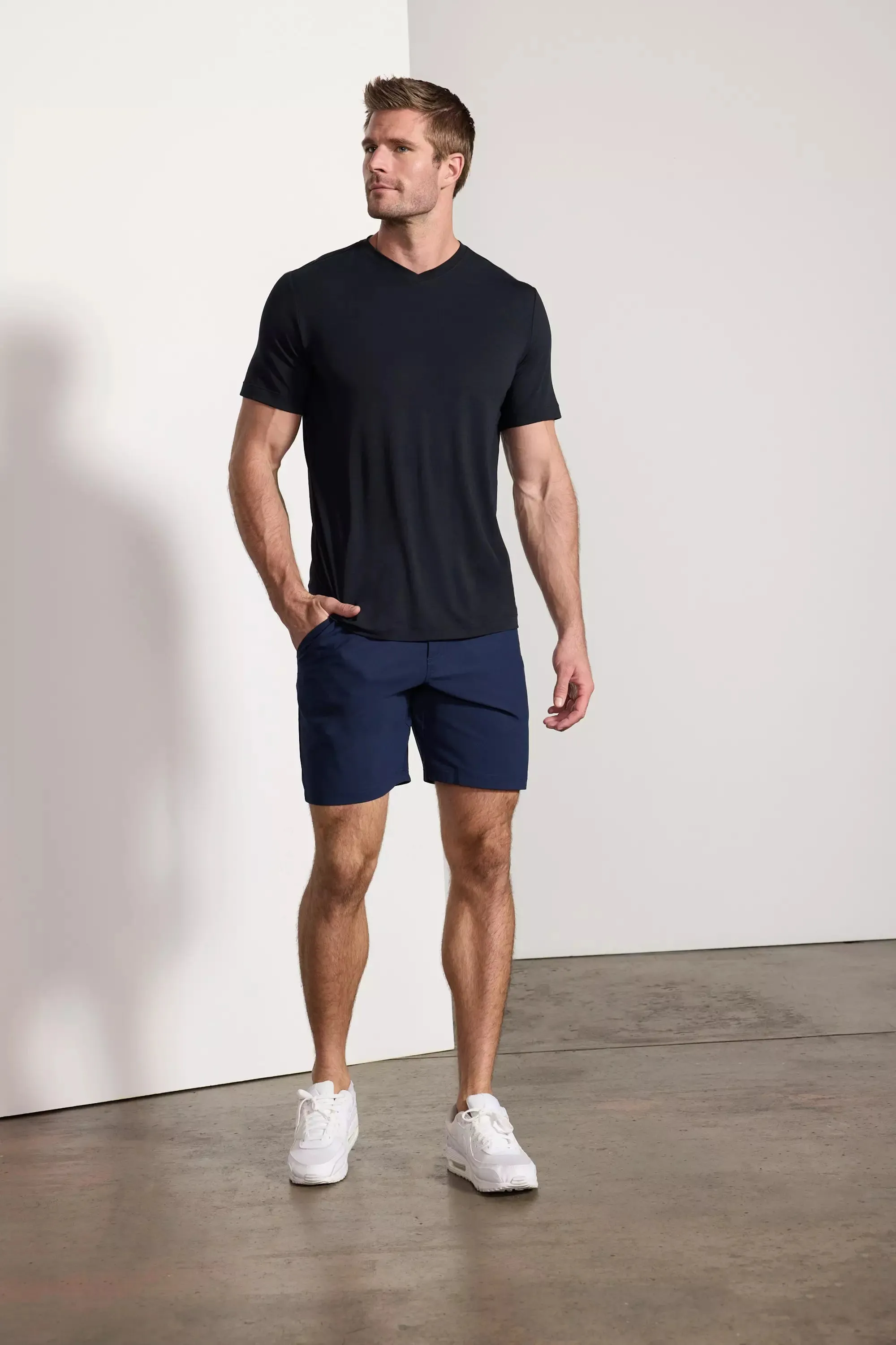 Performance V-Neck Tee - Black