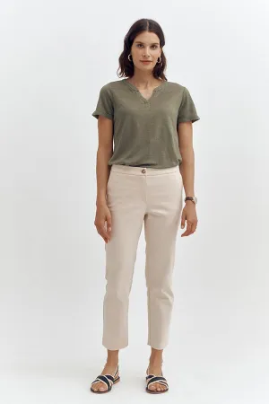 PICO87 BEIGE STRAIGHT TROUSER