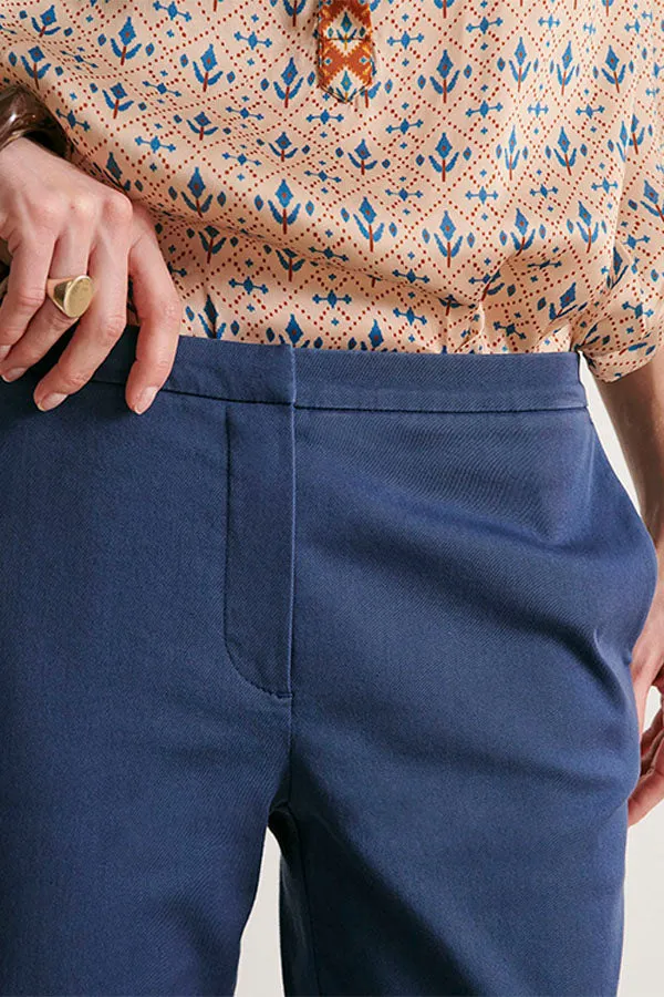PICOLINO11 INDIGO BLUE STRAIGHT TROUSERS