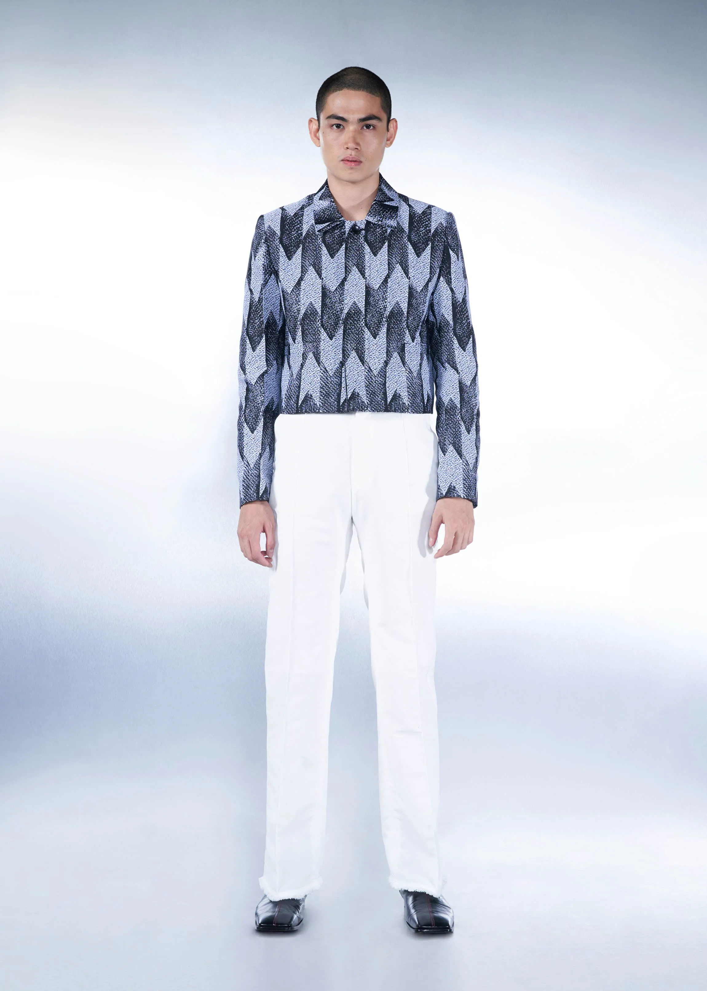 Pin-Tuck Straight Trousers