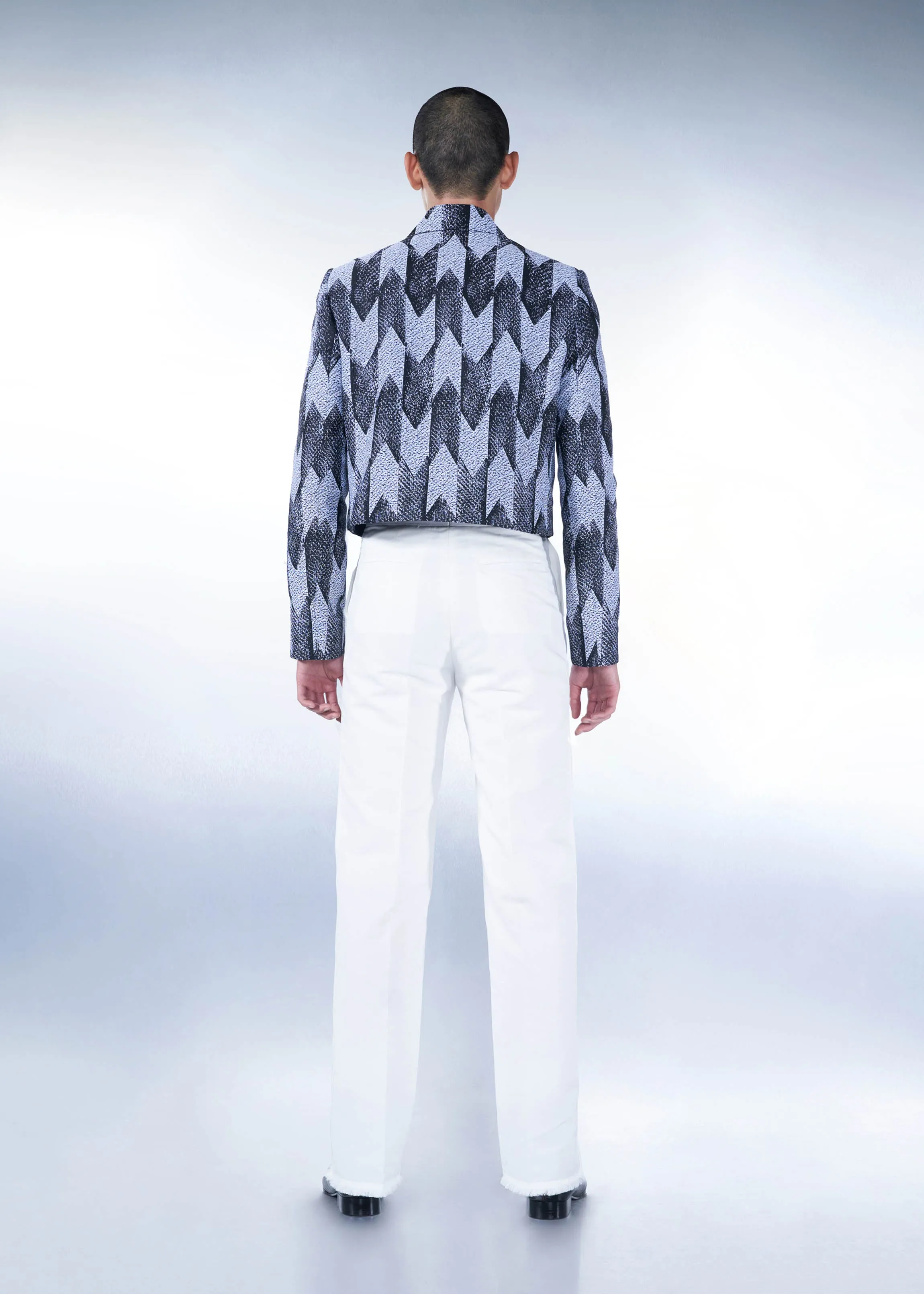 Pin-Tuck Straight Trousers