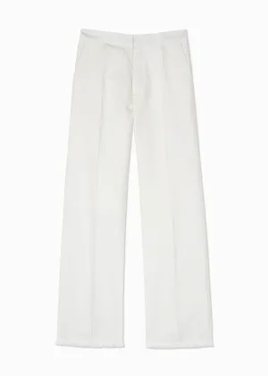 Pin-Tuck Straight Trousers