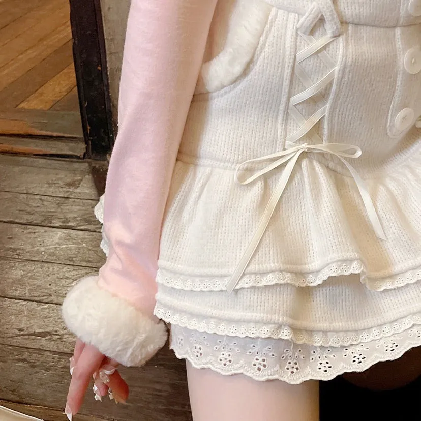 Pink High Waist Skirt UB96059