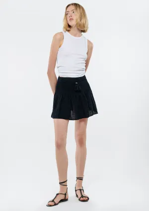 Pleated Black Skirt