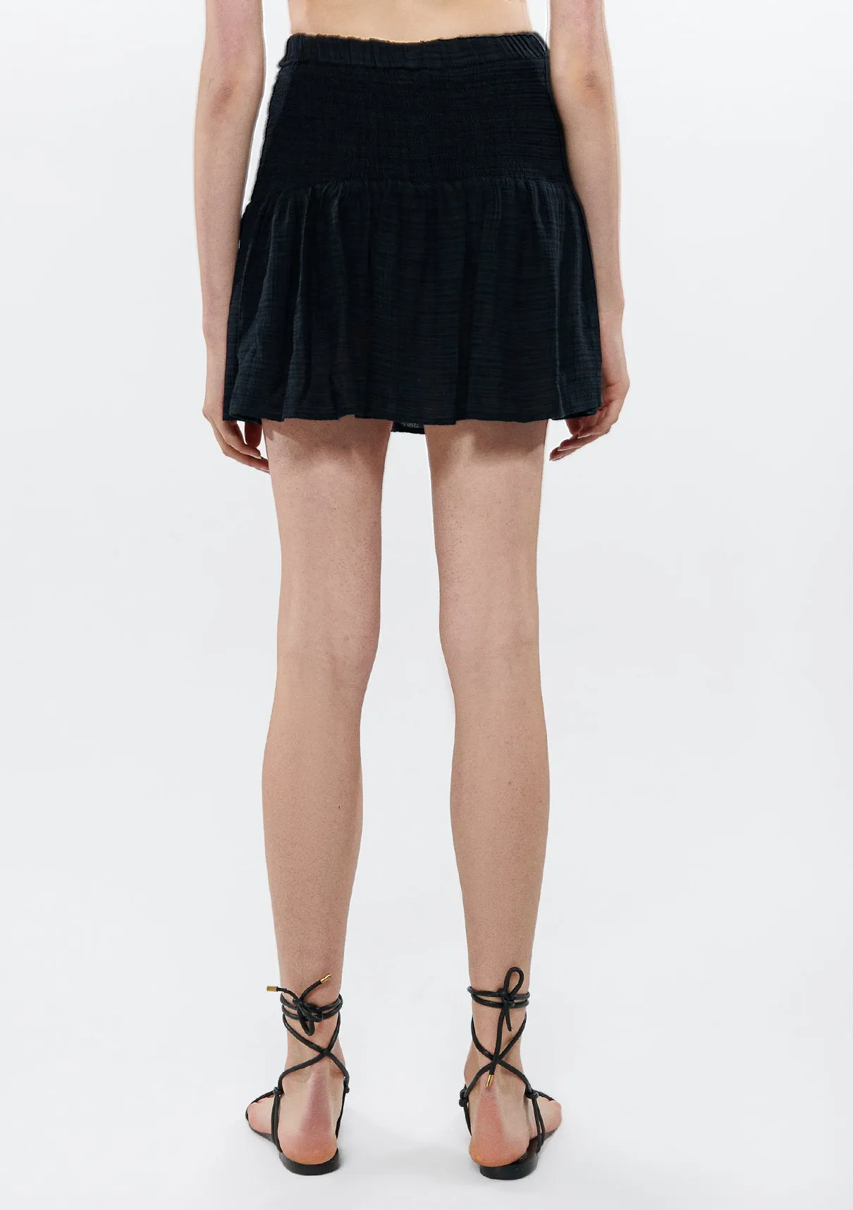 Pleated Black Skirt