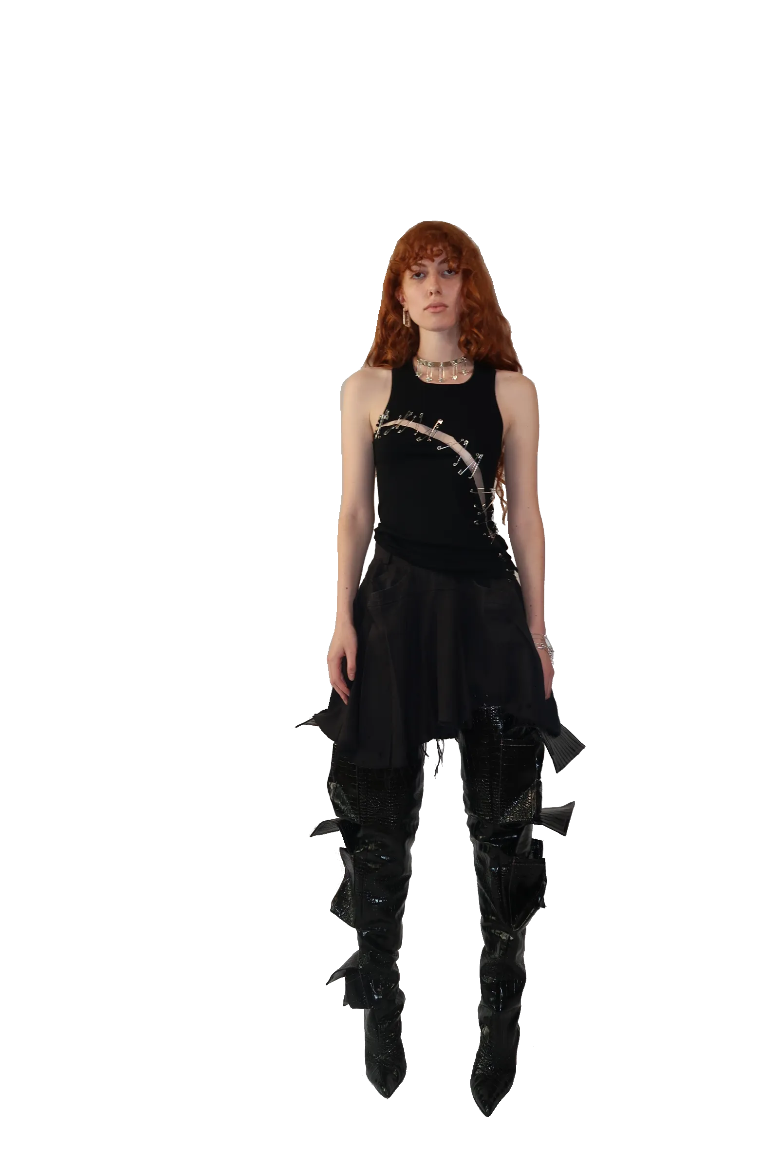 Pleated Box Skirt