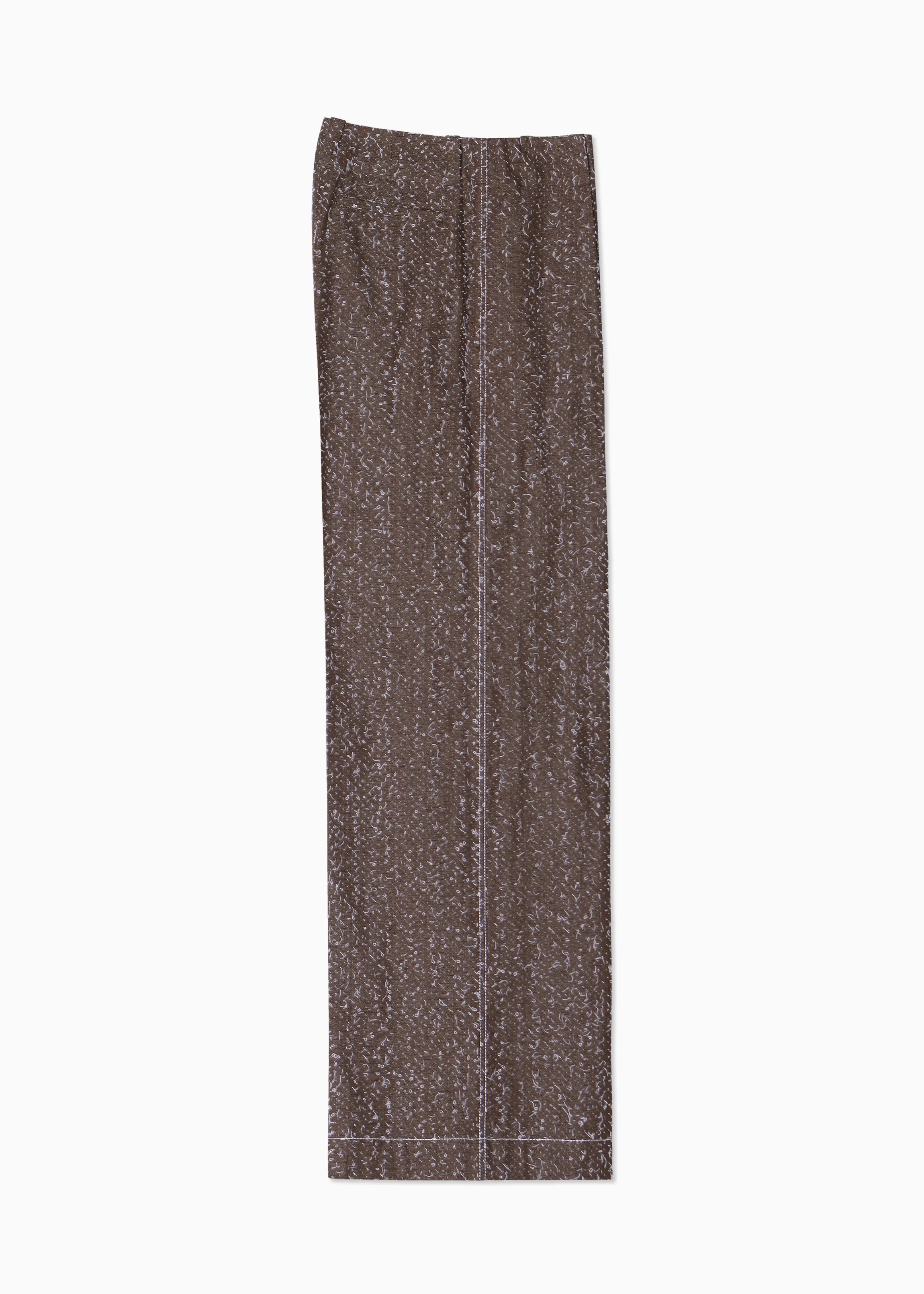 Pleated Straight Trousers