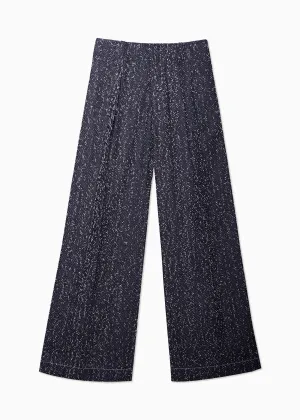 Pleated Straight Trousers