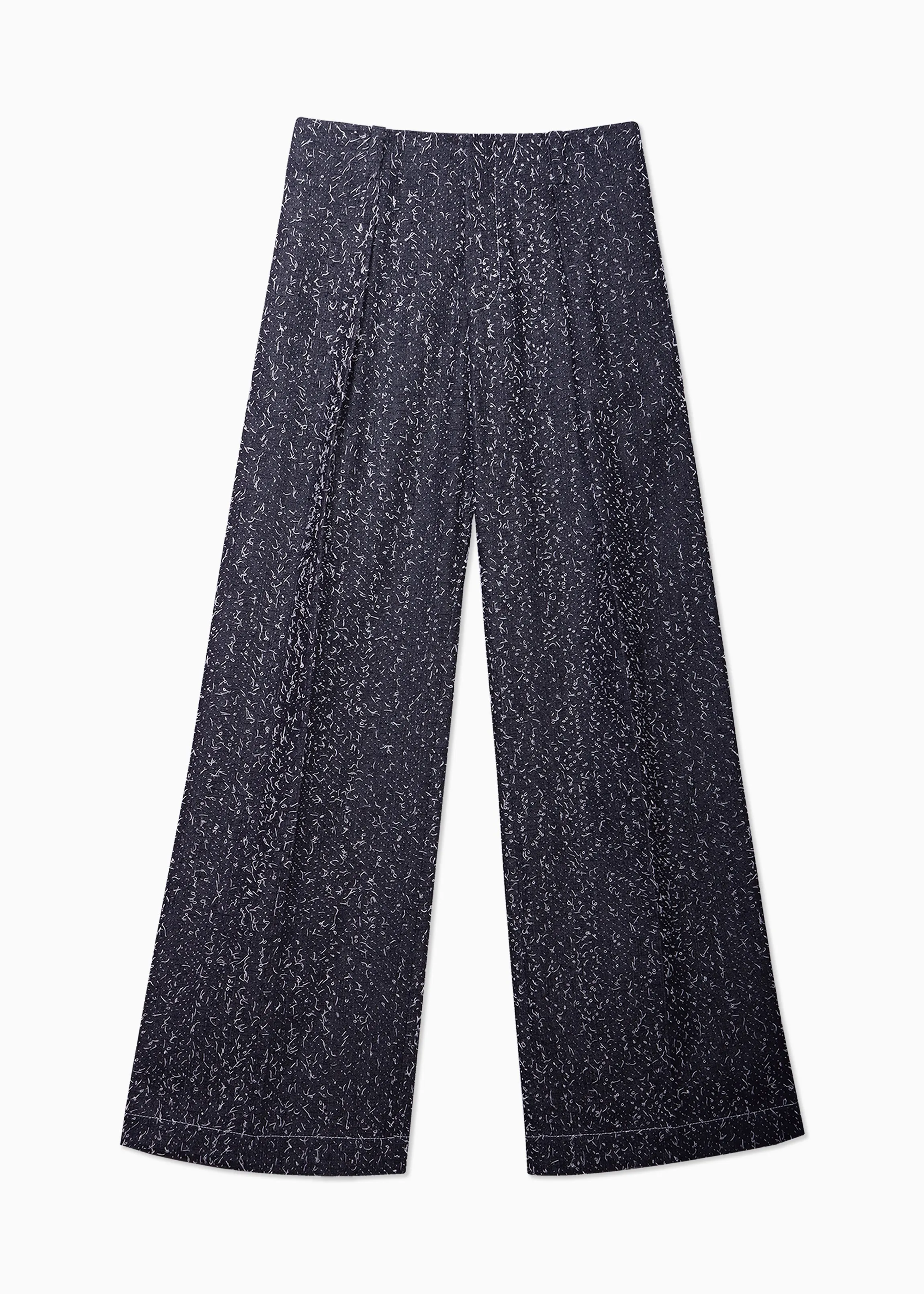 Pleated Straight Trousers