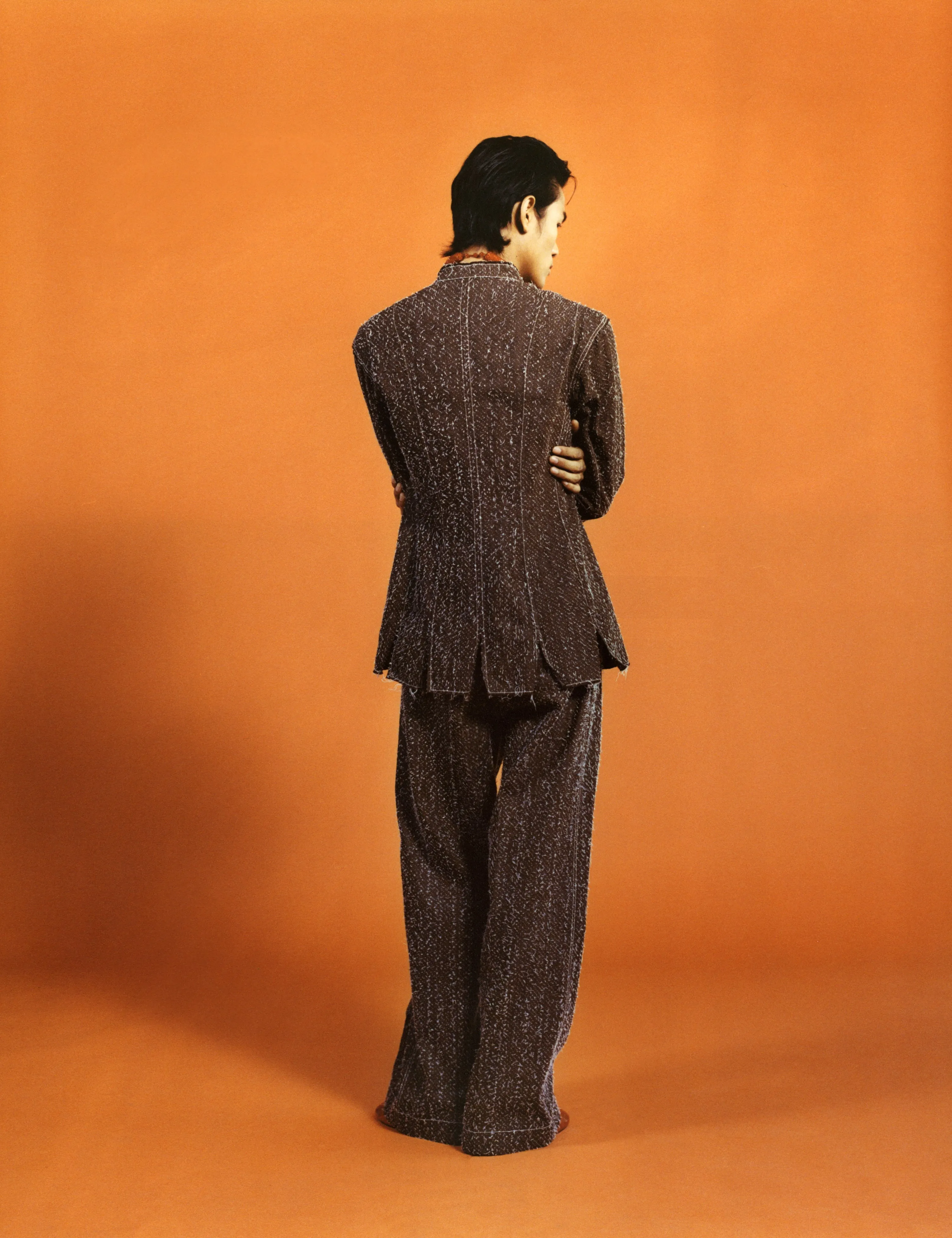 Pleated Straight Trousers
