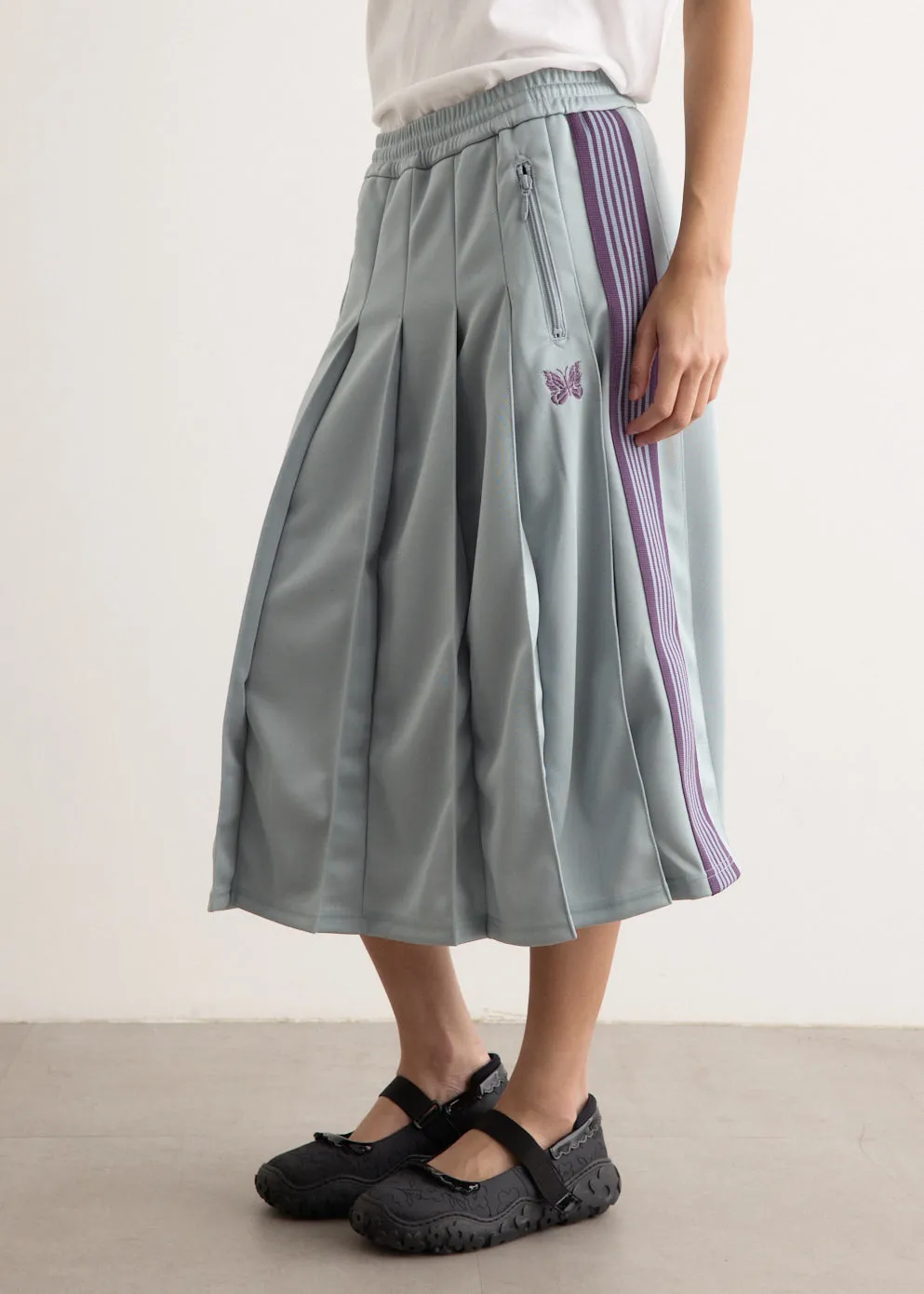 Pleated Track Skirt