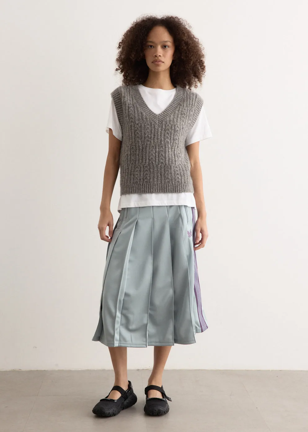 Pleated Track Skirt