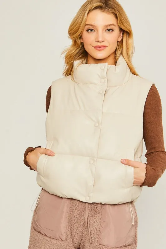 Pleather Vest