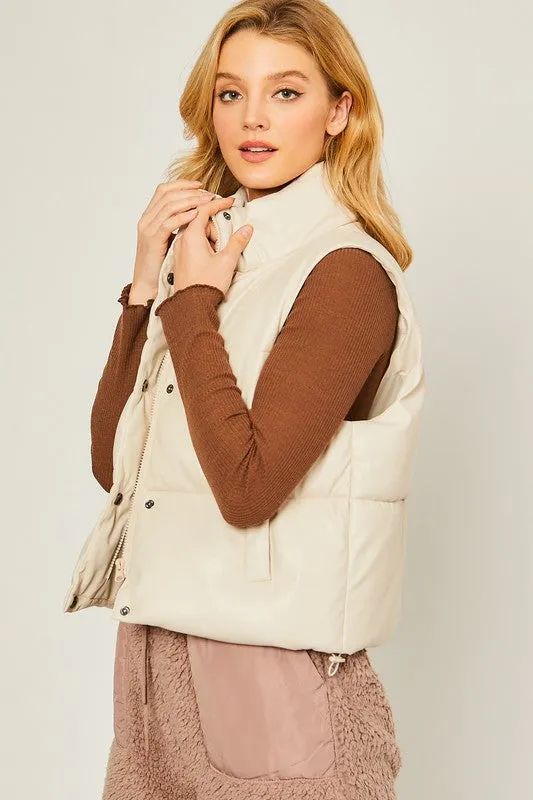 Pleather Vest