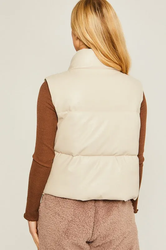 Pleather Vest