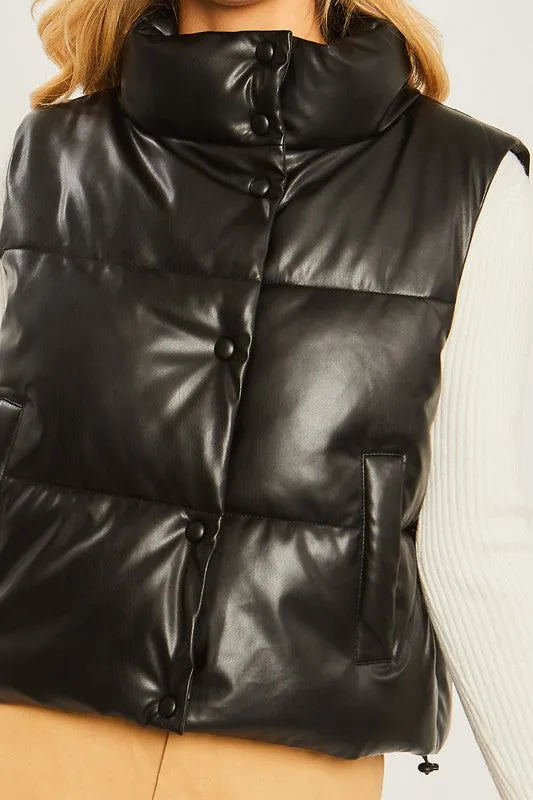 Pleather Vest