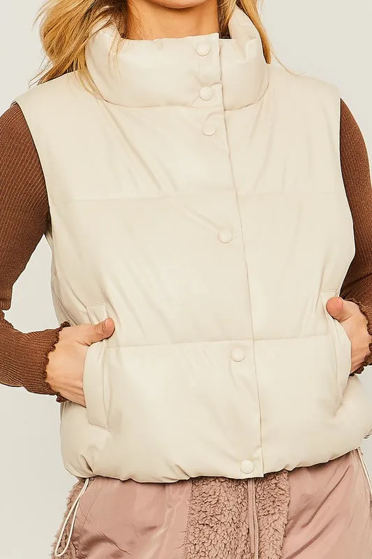 Pleather Vest