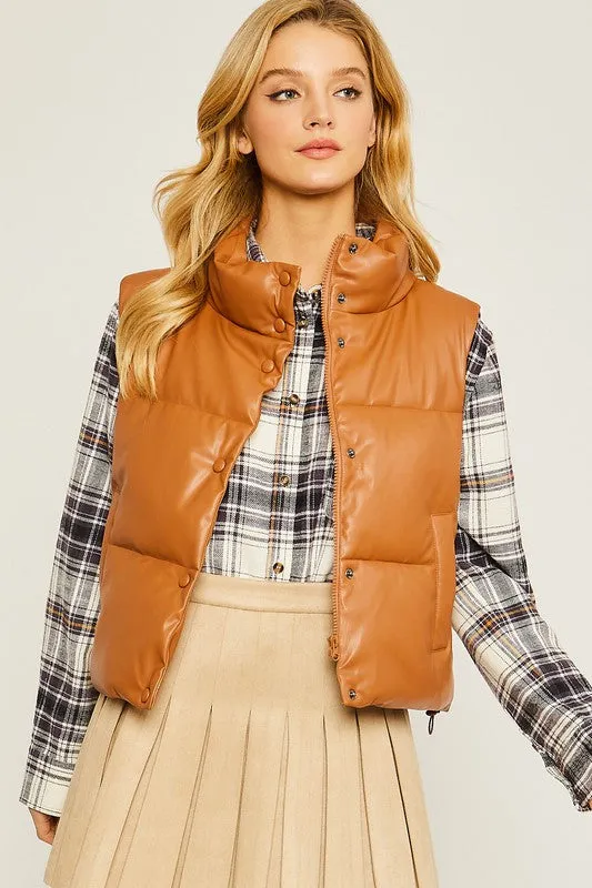Pleather Vest