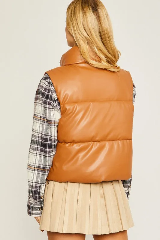 Pleather Vest