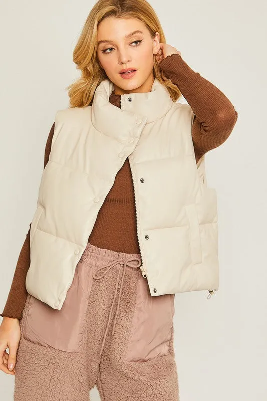 Pleather Vest