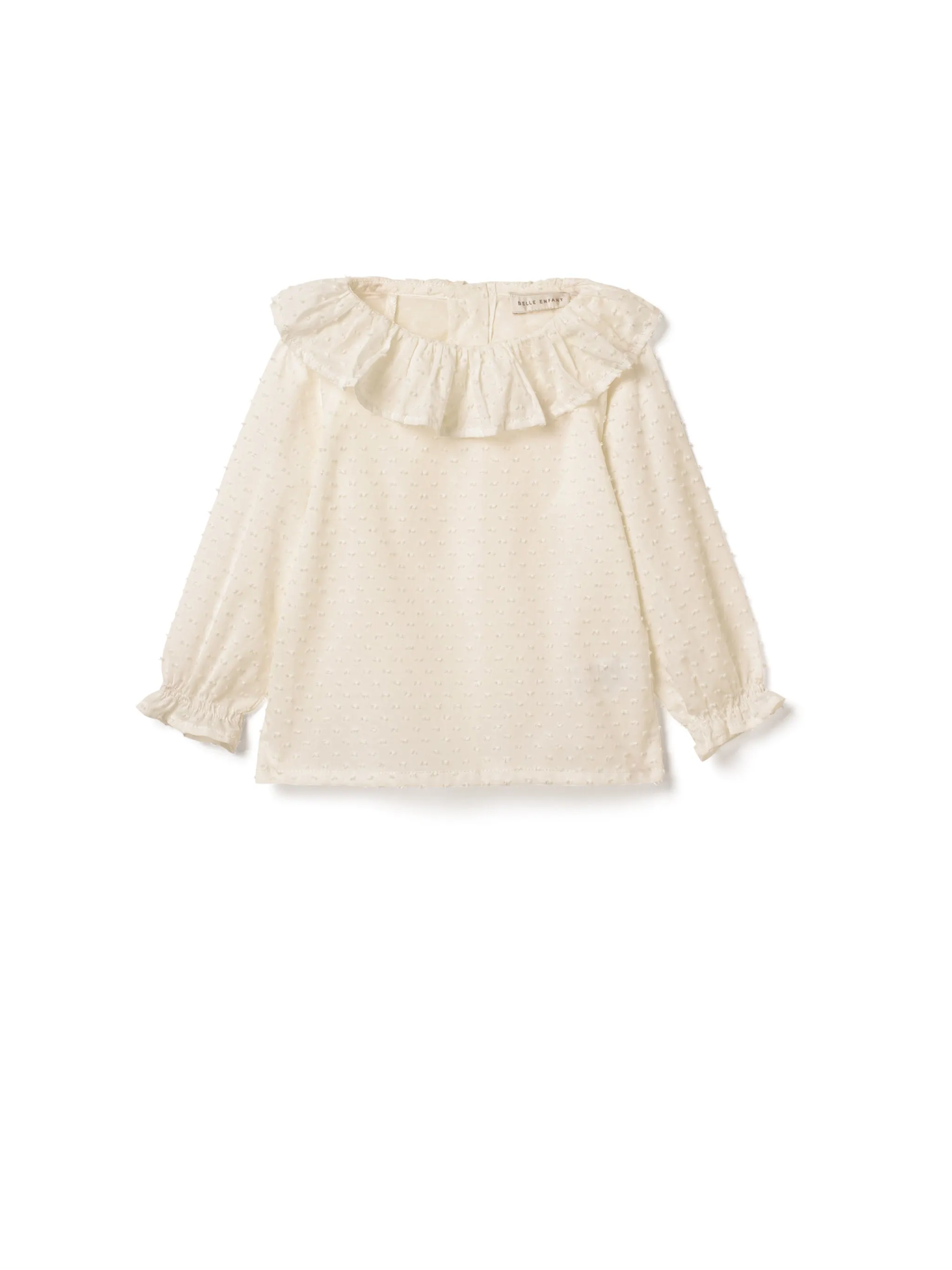 Plumeti Frill Blouse - Ecru