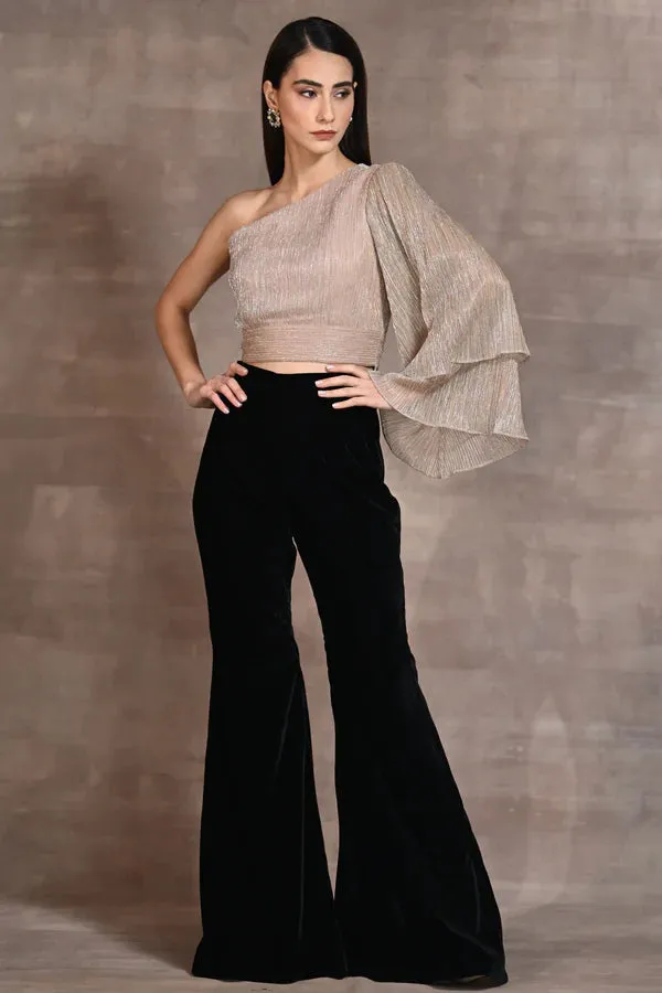 Powder Pink One Shoulder Top