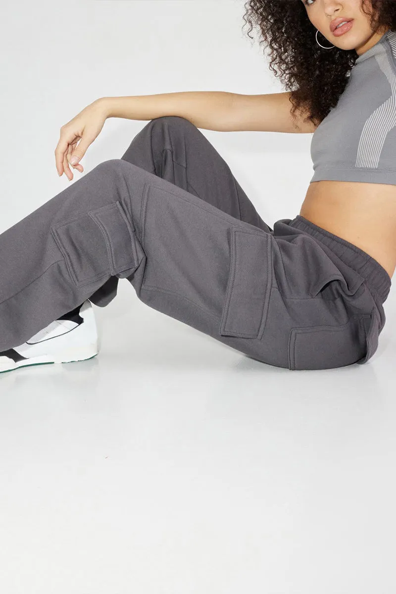 PR3326 Straight Leg Cargo Sweatpants