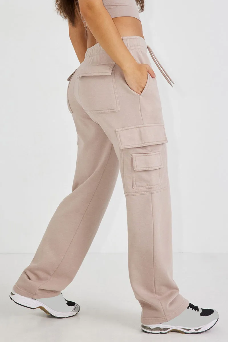 PR3326 Straight Leg Cargo Sweatpants