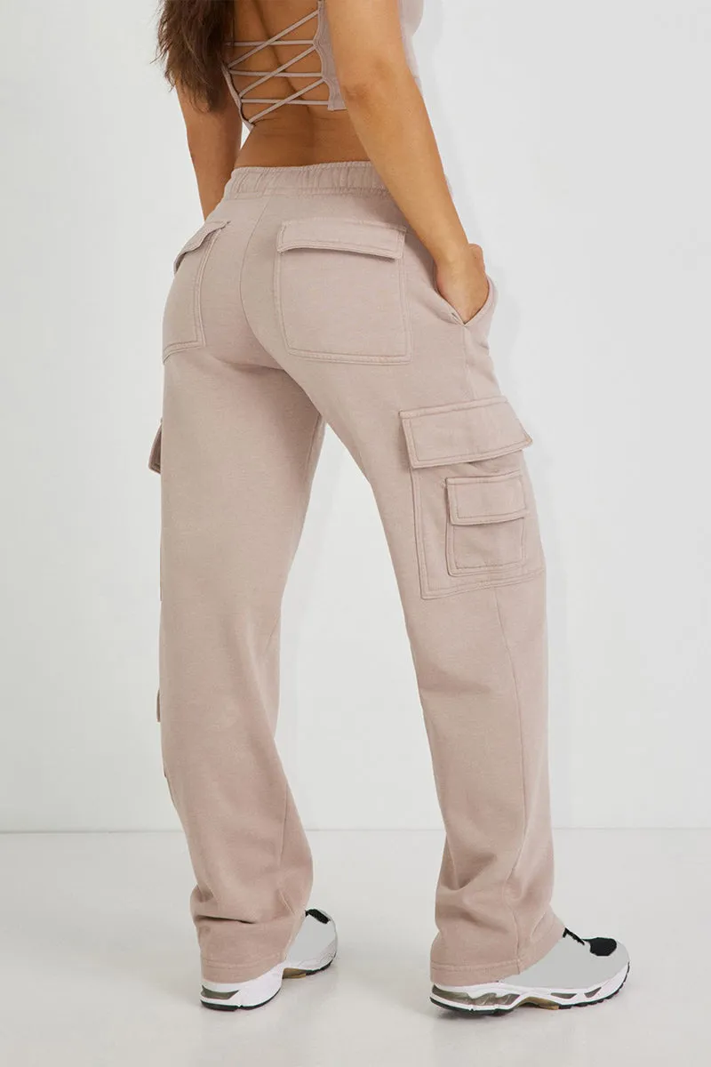PR3326 Straight Leg Cargo Sweatpants
