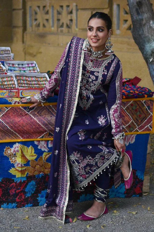 QALAMKAR LUXURY SHAWL COLLECTION’22 | K-08 JIYA