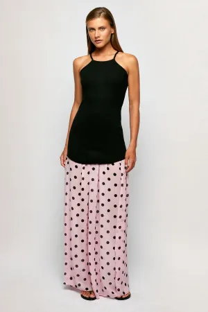 Racer Back Singlet | Sheer Pleated Maxi