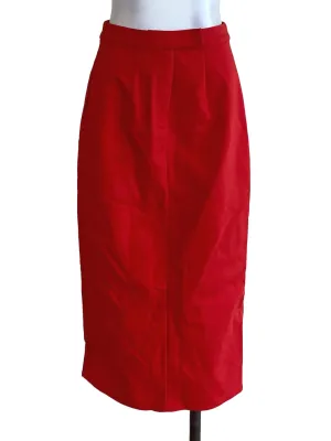 Red Plain Skirt LB