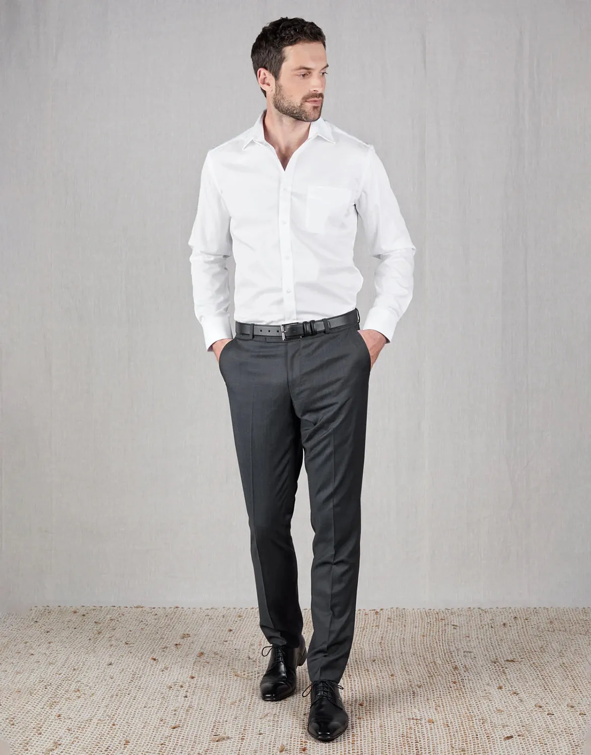 REMBRANDT 100% REDA WOOL LOTUS SUIT TROUSER AV9679TLOTU