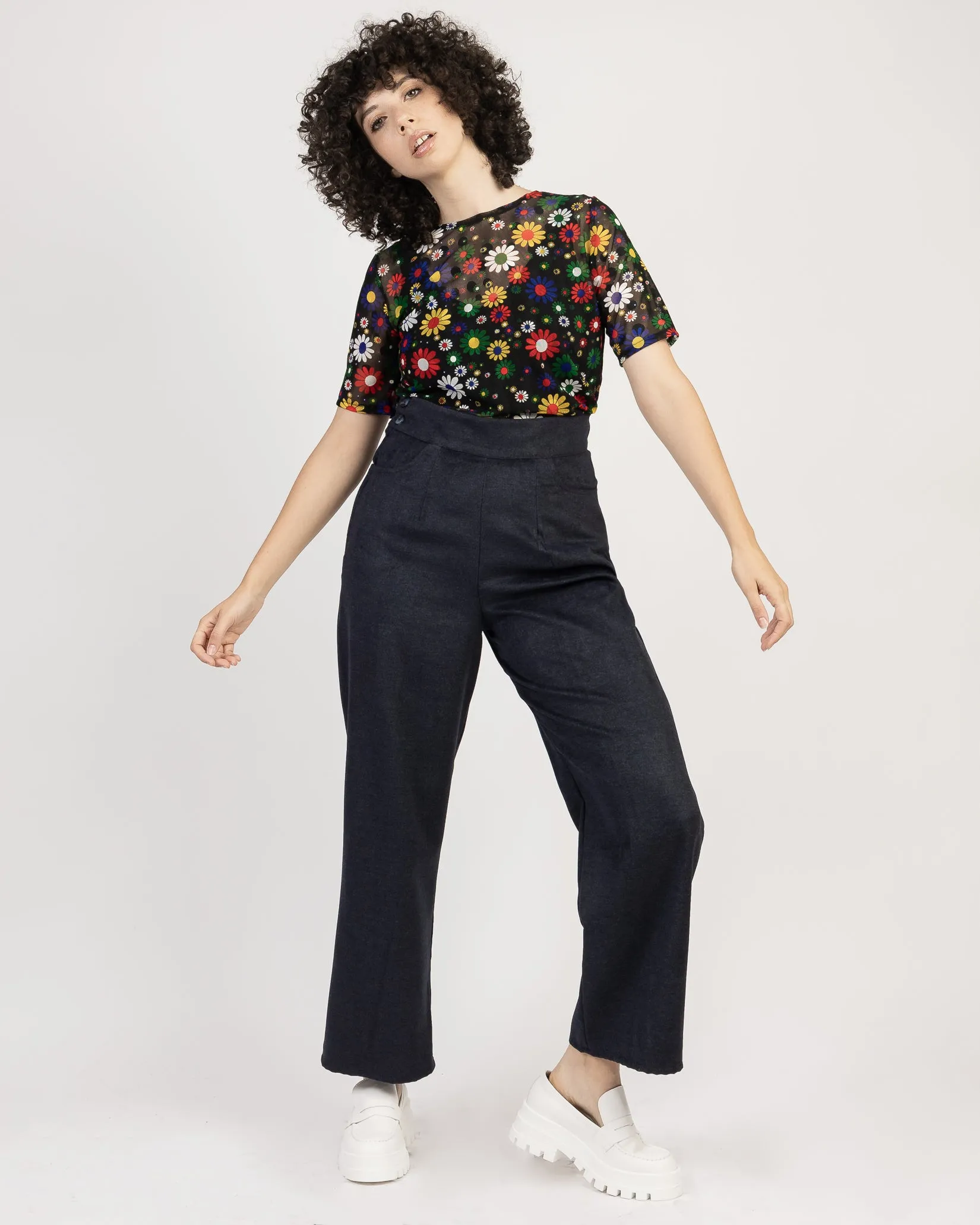 Respect | Straight-Legged Trousers Navy