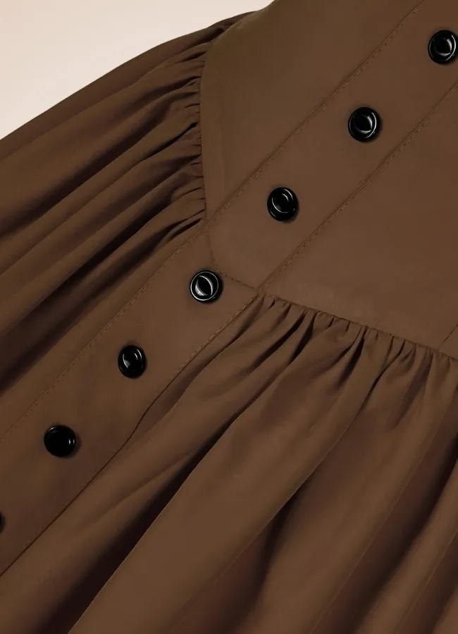 Retro High Waist Steampunk Skirt