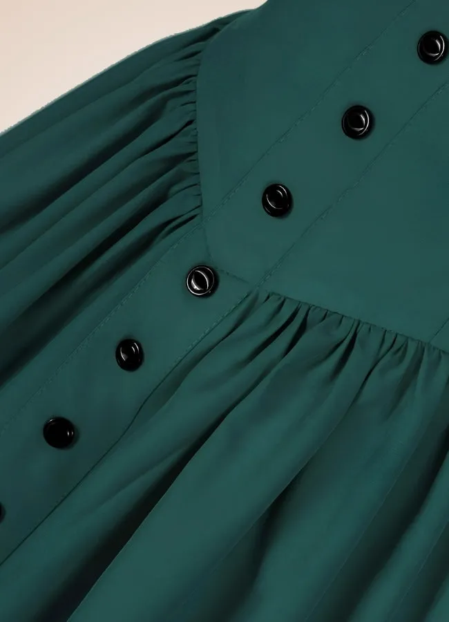 Retro High Waist Steampunk Skirt