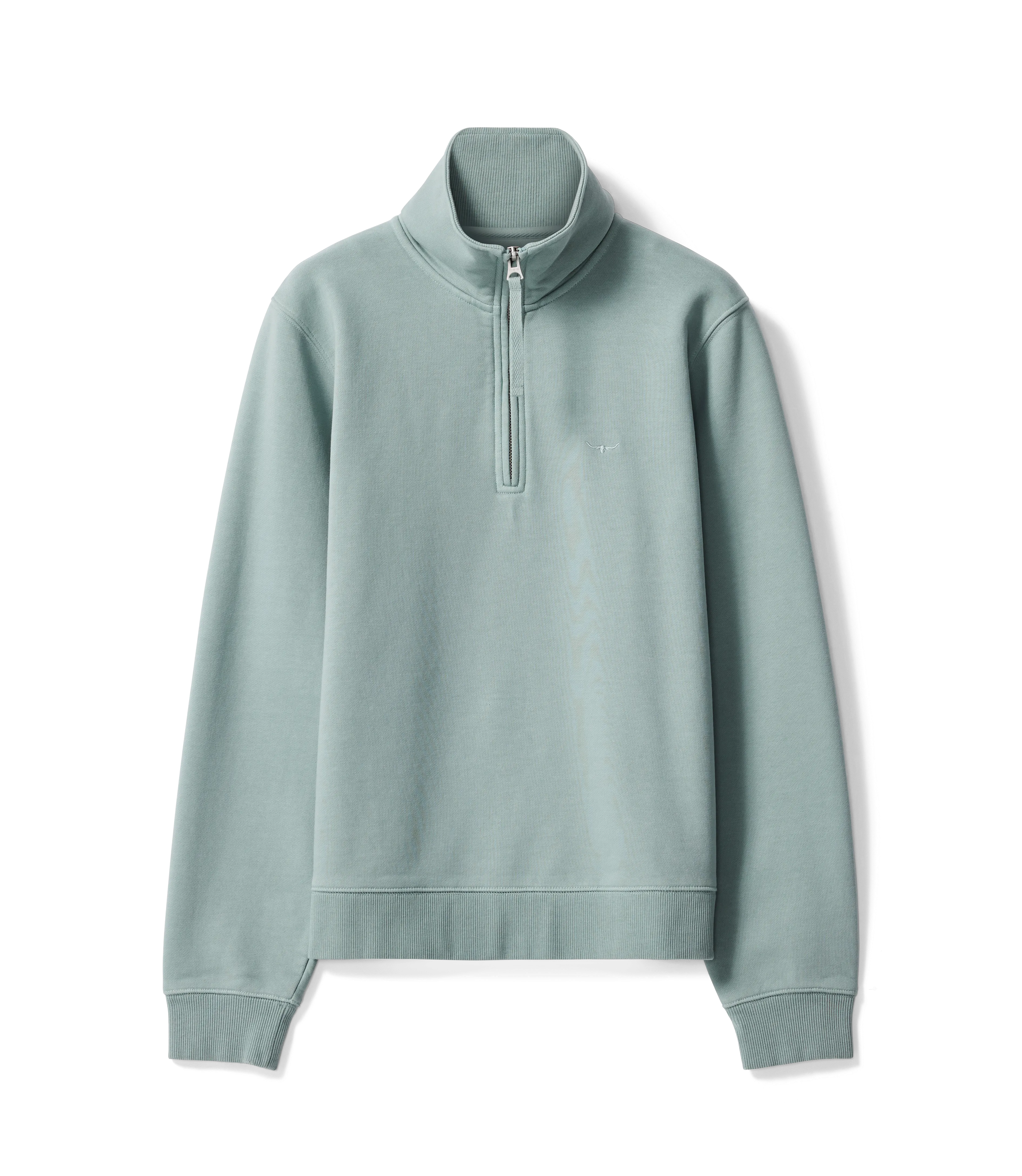 R.M. Williams Womens Trickett 1/4 Zip Sweatshirt - Jade