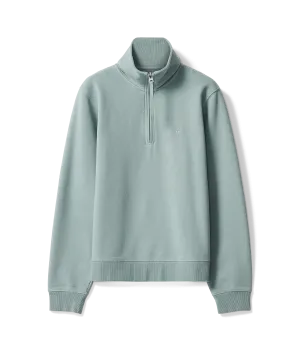 R.M. Williams Womens Trickett 1/4 Zip Sweatshirt - Jade