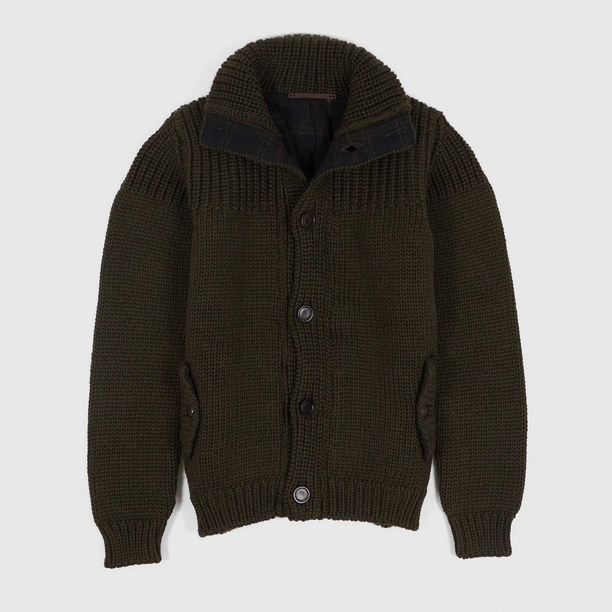 Roberto Collina Heavy Knit Wool Cardigan