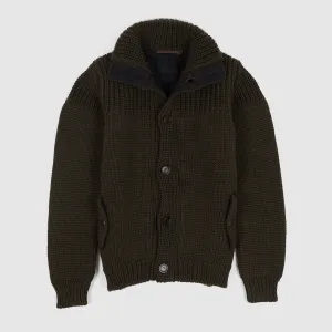 Roberto Collina Heavy Knit Wool Cardigan